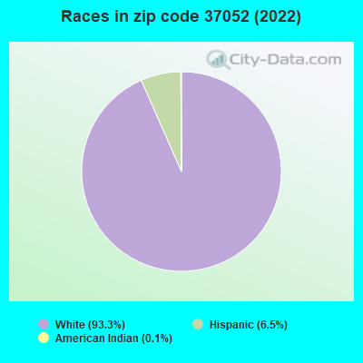 Races in zip code 37052 (2022)