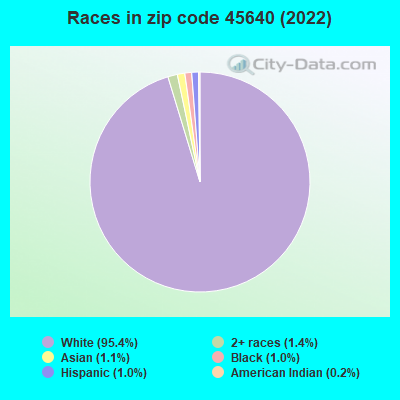 Races in zip code 45640 (2019)