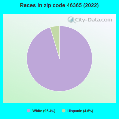 Races in zip code 46365 (2022)