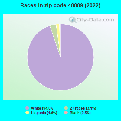 Races in zip code 48889 (2022)