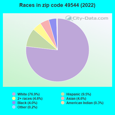 Races in zip code 49544 (2022)