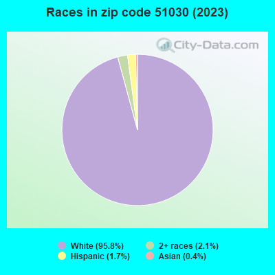 Races in zip code 51030 (2019)