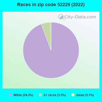 Races in zip code 52229 (2019)