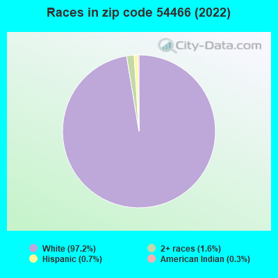Races in zip code 54466 (2019)