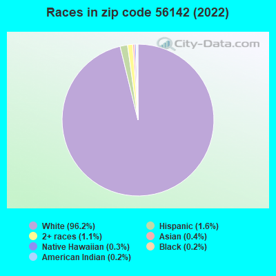 Races in zip code 56142 (2019)