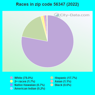 Races in zip code 56347 (2019)