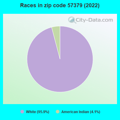 Races in zip code 57379 (2022)