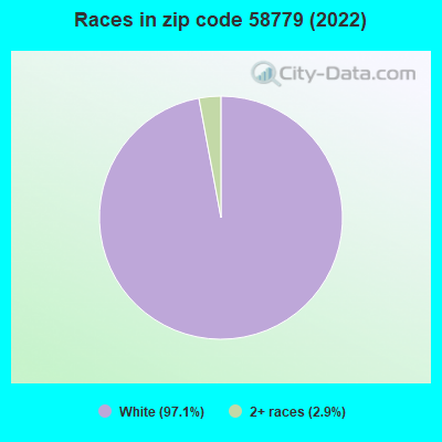 Races in zip code 58779 (2019)