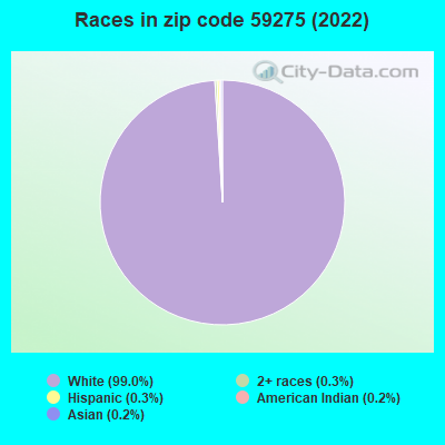 Races in zip code 59275 (2022)