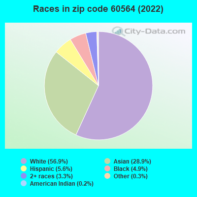Races in zip code 60564 (2021)