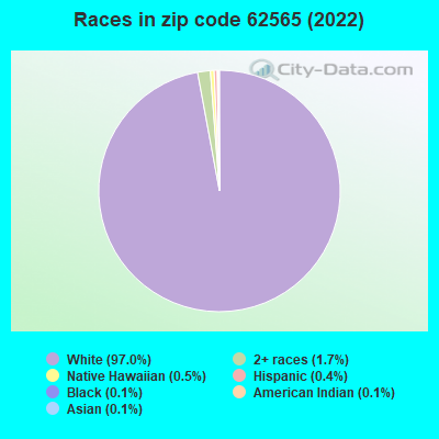 Races in zip code 62565 (2019)