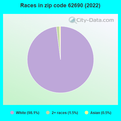 Races in zip code 62690 (2019)