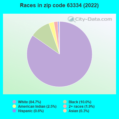 Races in zip code 63334 (2019)