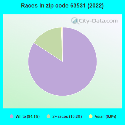Races in zip code 63531 (2021)