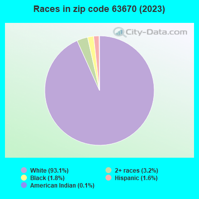 Races in zip code 63670 (2019)