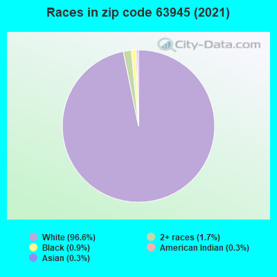 Races in zip code 63945 (2019)