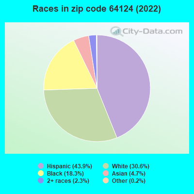 Races in zip code 64124 (2022)