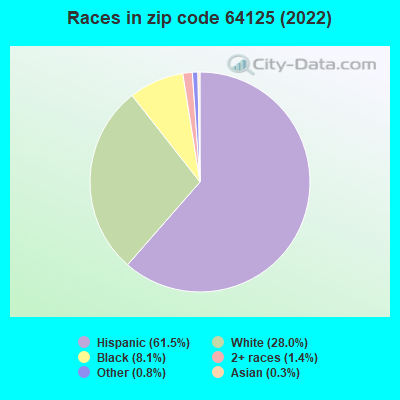 Races in zip code 64125 (2019)