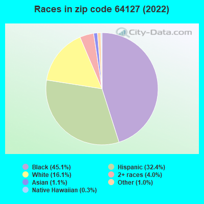 Races in zip code 64127 (2021)