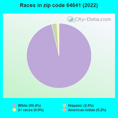 Races in zip code 64641 (2022)
