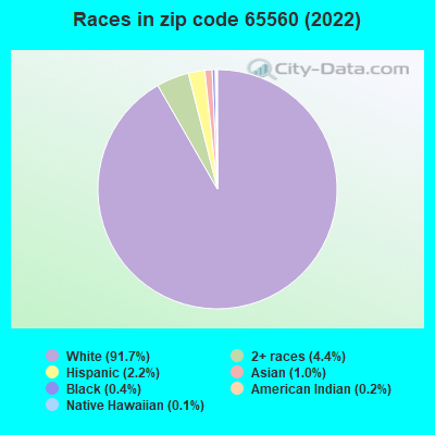 Races in zip code 65560 (2022)