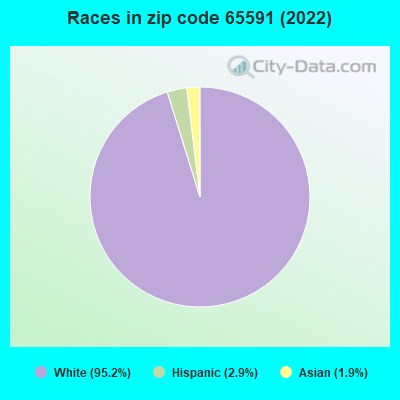 Races in zip code 65591 (2022)