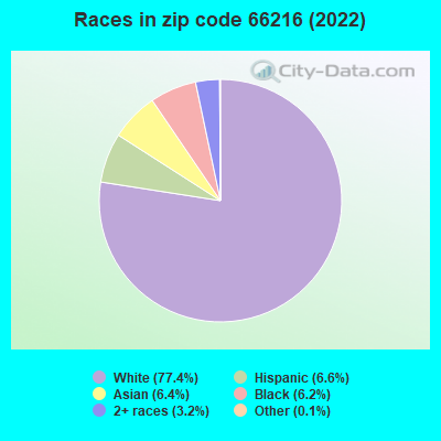 Races in zip code 66216 (2022)