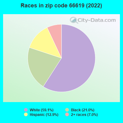 Races in zip code 66619 (2022)