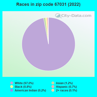 Races in zip code 67031 (2019)