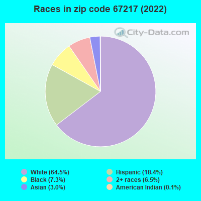 Races in zip code 67217 (2019)