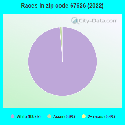 Races in zip code 67626 (2019)