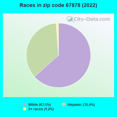 Races in zip code 67878 (2021)