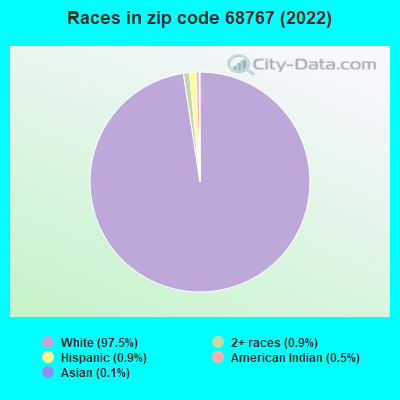 Races in zip code 68767 (2019)