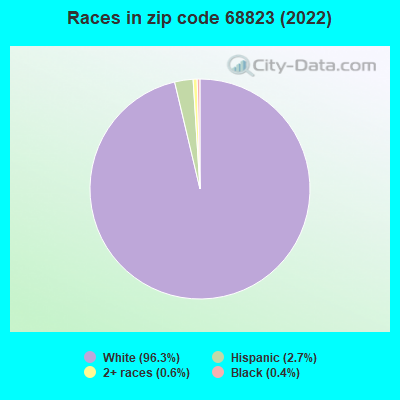 Races in zip code 68823 (2019)