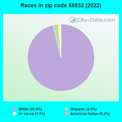 Races in zip code 68832 (2022)