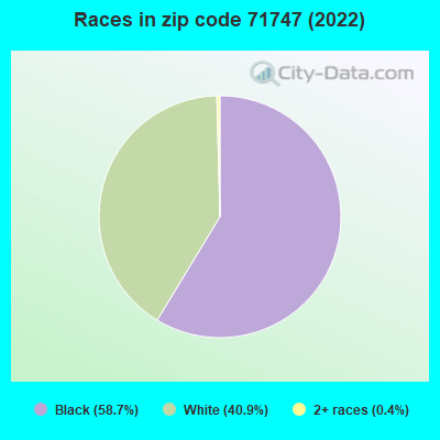 Races in zip code 71747 (2022)