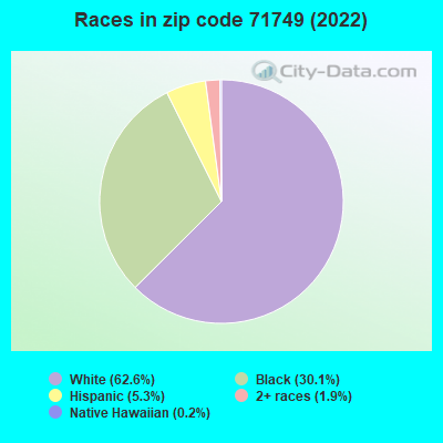 Races in zip code 71749 (2022)