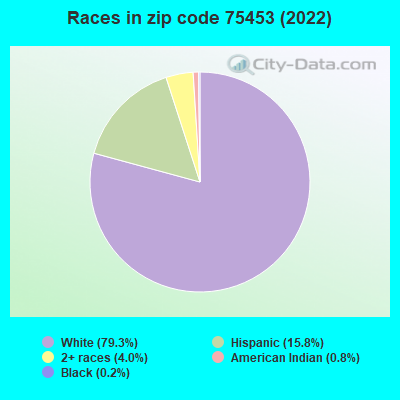 Races in zip code 75453 (2019)