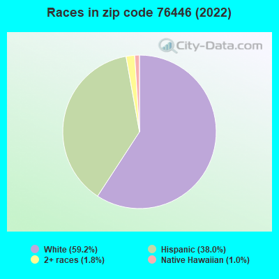 Races in zip code 76446 (2019)