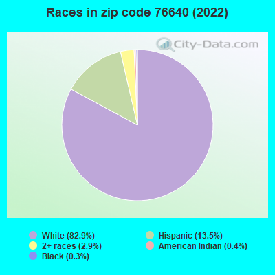 Races in zip code 76640 (2019)