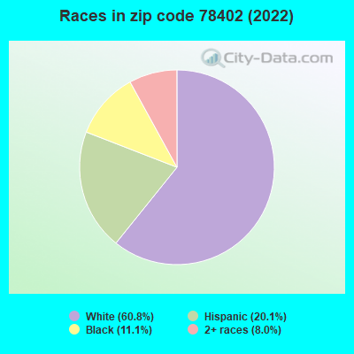 Races in zip code 78402 (2019)