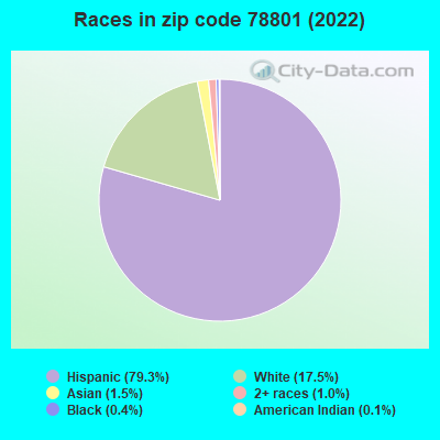 Races in zip code 78801 (2019)