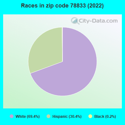 Races in zip code 78833 (2022)