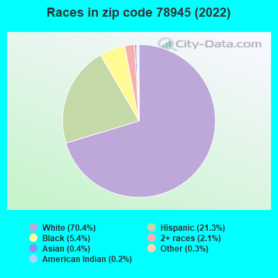 Races in zip code 78945 (2019)