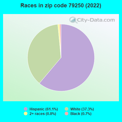 Races in zip code 79250 (2022)