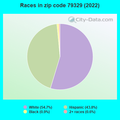 Races in zip code 79329 (2022)