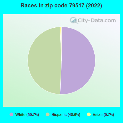 Races in zip code 79517 (2019)