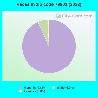 Races in zip code 79903 (2021)