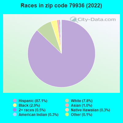 Races in zip code 79936 (2021)