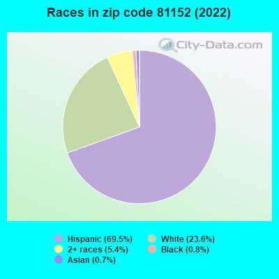 Races in zip code 81152 (2022)